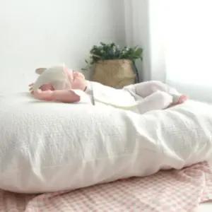 제이앤제나 역류방지쿠션 인견 순면 커버 화이트 23도