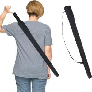 NICEED 31.5인치 블랙 레인 우산 소매 방진 보관 가방 골프 커버 긴 캐리어 휴대용 보호 방수 케이스