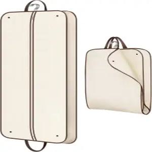 여성 여행용 접이식 의류 가방 여성용 드레스 가운 옷장 보관용 보호 정장 코트 베이지용