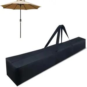 튼튼한 파티오 우산 보관 가방 방수 67 X8 휴대용 야외 풀사이드 데크 테이블 캔틸레버 블랙