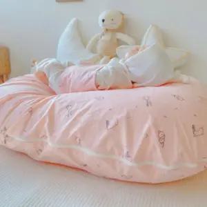 제이앤제나 신생아 역류방지 수유 쿠션 래빗 핑크 9도