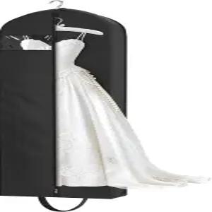 여행용 키티 72인치 웨딩드레스 의류 가방 4인치 가제트 롱 행잉 드레스 여성 커버 보관함 옷장 블랙