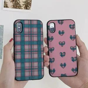 아칸 DAAE 민트핑크체크 카드케이스