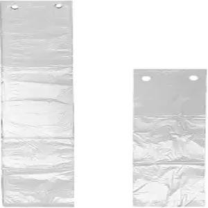 GSHLO 100개 투명 플라스틱 우산 레인백 젖은 가방 홀더 일회용 방수 커버