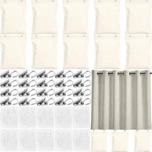 11월 봄 10팩 헤비 커튼 웨이트 24온스 야외 백 윈드 드레이프 카바나 가제보 페르골라 가든용 금속 클립이