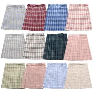 체크무늬 하이웨스트 스커트 치마 시리즈1