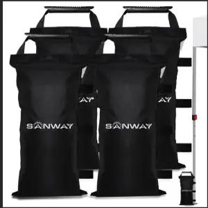 캐노피 무게 방풍 휴대 및 내구성이 뛰어나 텐트 우산을 고정할 수 있는 샌웨이 120파운드(채우지 않은)