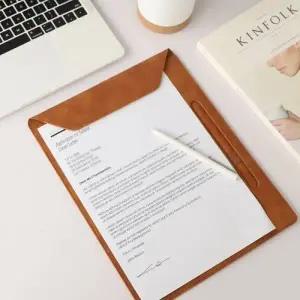 A4서류 노트 클립보드 펜홀더 가죽 자석 결재 파일판_24755534