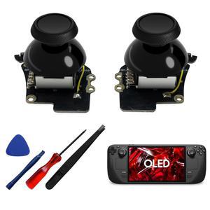 [미국배송] 스팀 덱 OLED를 위한 더 타이트한 홀 효과 조이스틱 정전식 터치로 전자기 엄지스틱 교체 FPS 게임용 스트림 액세서리 조이스틱 캡으로 사전 판매(1쌍)