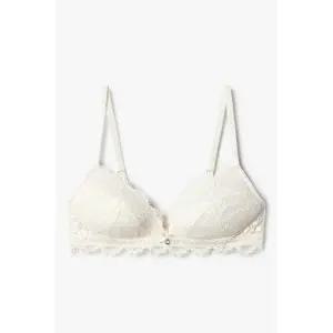 매장정품 EMPORIO ARMANI UNDERWEAR 엠포리오 아르마니 언더웨어 여성 플라워 자수 패디드 트라이앵글 브라