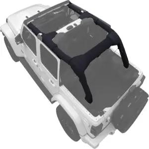 코버스 롤 바 커버 세트 지프 랭글러 JL 언리미티드 4도어 JLU 2018-2023 (2024-2025 아님) - 블랙