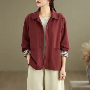 루타꽁몰 가을 빈티지 여자 쇼트 자켓 블레이저 상의 정장 재킷 코트 칼라 HO3