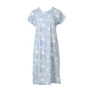 [갤러리아] [여]부드러운 터치감의 나일론 스판 화이트 꽃나염 홈웨어 원피스 (VEVS103L)