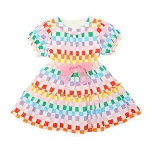 [갤러리아] 프렌치캣  멀티 체크 원피스  Q32DBO210