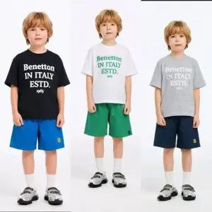[갤러리아] 베네통키즈 싱글로고티셔츠5부화섬팬츠( 3컬러) QATS22631/QAPT8531