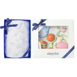 [갤러리아] (압소바출산,태교,배냇저고리)올리버오가닉배냇저고리+5종딸랑이세트(A1B-10101SET)