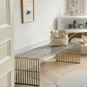 스텐 벤치 대기 의자 정류장 스테인레스 대기1m 스툴