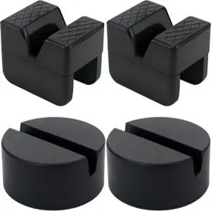 아오헤케 2종 잭 스탠드 패드 어댑터 4톤 범용 고무 슬롯 프레임 레일 핀치 용접 보호대 액세서리 (블랙