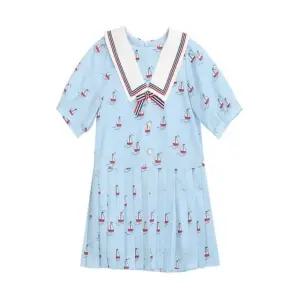 [갤러리아] 티파니주니어 블루 돛단배 카라 원피스 /T22KAO010