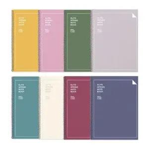 스프링 유선노트 8종 1세트 줄노트 공책 필기 연습장