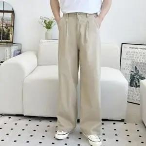 [JED] 세미 면바지 밴딩 팬츠 데일리 코튼 와이드 허리 통바지