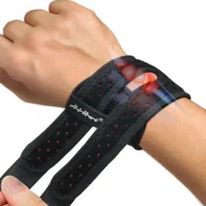 TFCC 눈물을 위한 HiRui 손목 보호대 피트니스 역도 테니스 건염 터널 관절염 를 조절 가능한 밴드 랩 지원