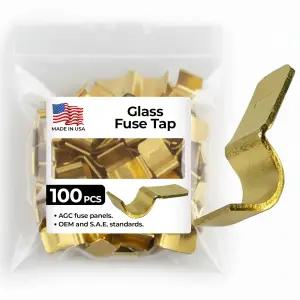 셔코-오토 AGC 유리 퓨즈 탭 인 어댑터 - 100팩 미국산