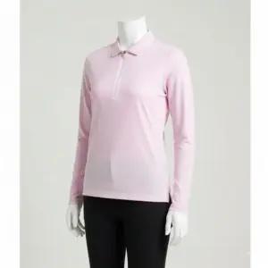 지포어 페더웨이트 실키 테크 나일론 쿼터 집 폴로 G4LC0K863-BLUSH 여성 지퍼 370138