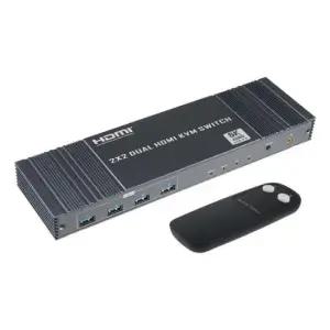 2x2 고해상도 DP HDMI KVM 스위치 분배기 8K 60Hz