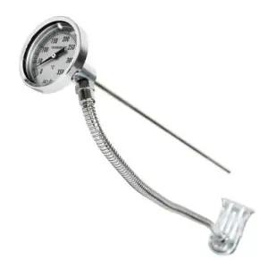 기름온도계 센서 집게 자바라 0~350도 튀김 45cm