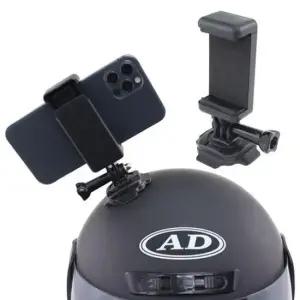 스마트폰 자전거 라이딩 헬멧 안전모 부착 거치대 촬영 마운트 액션캠