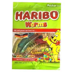 1박스 하리보 웜즈 100g x 10개입 HARIBO 젤리