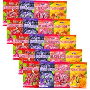 딸기+포도+피치+망고(5개씩) 오키오젤리4종