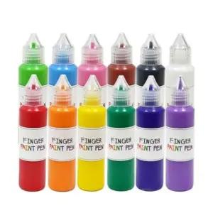 핑거 페인트펜 12색 세트