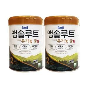 매일유업 앱솔루트 유기농 궁 분유 2단계 (6-12개월) 800g 2개 / 써클