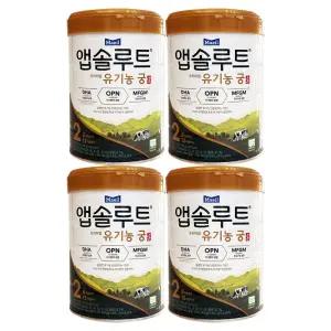 매일유업 앱솔루트 유기농 궁 분유 2단계 (6-12개월) 800g 4개 / 써클