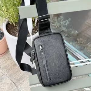 (옵션 블랙)소가죽 미니 미니크로스백 캐주얼 가죽크로스 남성 캐주얼백 심플가방 슬링백