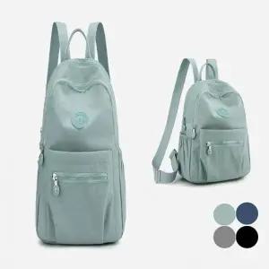 (색상 그레이)백팩 나일론 작은 데일리 귀여운 가방 미니 여자 방수