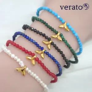 베라토 24K 순금 천연 소원성취 고래꼬리 팔찌