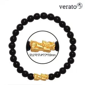 베라토 24K 순금 비휴 오닉스 팔찌 3.75g