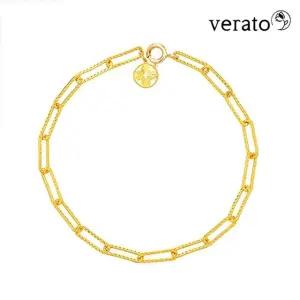 베라토 24K 순금 크로버 클립 팔찌 3.75g