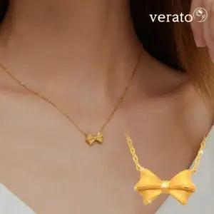 베라토 24K 순금 리본 목걸이 3.75g
