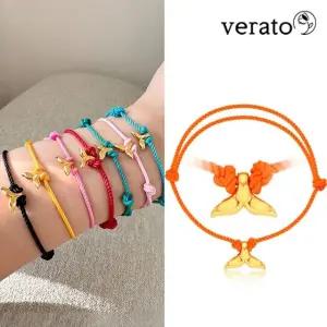 베라토 24K 순금 골든럭키 고래꼬리 매듭 팔찌
