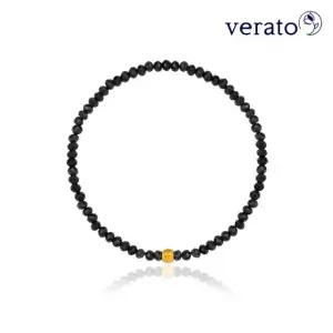 베라토 24K 순금 골드 컷팅볼 원석 팔찌