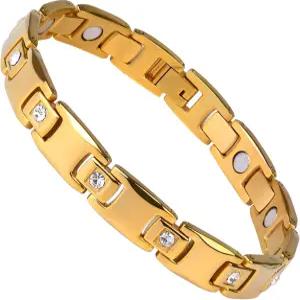 QIAOZILI 여성용 초강력 마그네틱 팔찌 스테인리스 스틸 사이즈 조절 도구 패션 액세서리로 길이 가능 선물