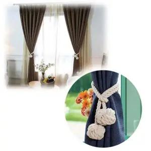 커튼 장식 악세사리 타이백 홀더 커텐 집게 묶는끈-WD442A1