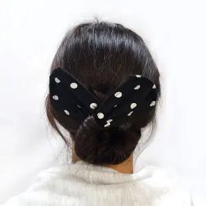 머리스타일머리끈 헤어밴드 데이트룩 귀여운 머리스타일 무늬끈