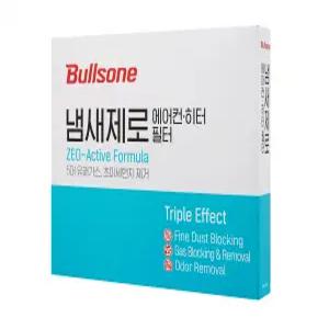 [내일도착]불스원 냄새제로 항균 활성탄 차량용 에어컨필터 2개입