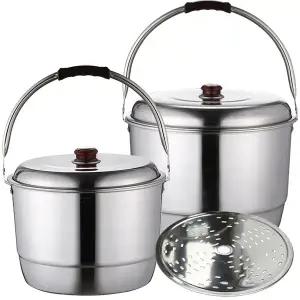 국산 선학 스텐들통 빨래솥 곰솥 찜기 찜솥 찜냄비 양동이