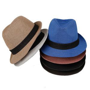 남자 페도라 비치 중절모 무지 중년 여성 여름모자